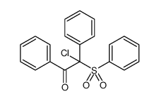 Ethanone, 2-chloro-1,2-diphenyl-2-(phenylsulfonyl) Structure