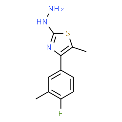 [4-(4-FLUORO-3-METHYL-PHENYL)-5-METHYL-THIAZOL-2-YL]-HYDRAZINE Structure