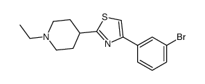 4-(3-bromophenyl)-2-(1-ethylpiperidin-4-yl)-1,3-thiazole Structure