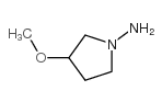 1-PYRROLIDINAMINE, 3-METHOXY- Structure