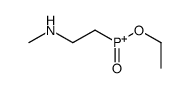 ethoxy-[2-(methylamino)ethyl]-oxophosphanium结构式