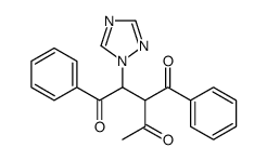 3-benzoyl-1-phenyl-2-(1,2,4-triazol-1-yl)pentane-1,4-dione结构式