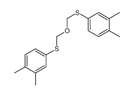 4-[(3,4-dimethylphenyl)sulfanylmethoxymethylsulfanyl]-1,2-dimethylbenzene结构式