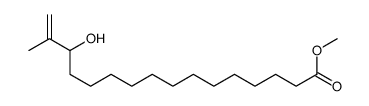 methyl 14-hydroxy-15-methylhexadec-15-enoate结构式