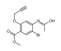 methyl 4-acetamido-5-bromo-2-prop-2-ynoxybenzoate Structure