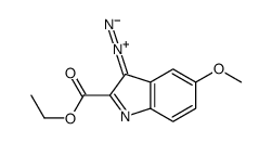 (3-diazonio-5-methoxyindol-2-ylidene)-ethoxymethanolate Structure