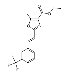 ethyl 5-methyl-2-(3-trifluoromethylstyryl)-4-oxazolecarboxylate Structure