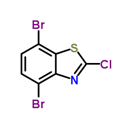 2-氯-4,7-二溴苯并噻唑结构式
