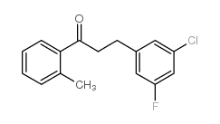3-(3-CHLORO-5-FLUOROPHENYL)-2'-METHYLPROPIOPHENONE结构式