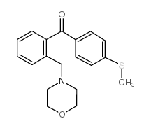 2-MORPHOLINOMETHYL-4'-THIOMETHYLBENZOPHENONE结构式