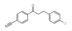 3-(4-CHLOROPHENYL)-4'-CYANOPROPIOPHENONE结构式