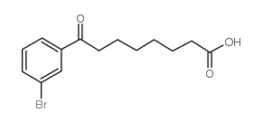 8-(3-bromophenyl)-8-oxooctanoic acid结构式