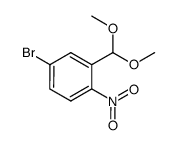 4-bromo-2-dimethoxymethyl-1-nitrobenzene结构式
