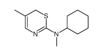 N-cyclohexyl-N,5-dimethyl-6H-1,3-thiazin-2-amine结构式