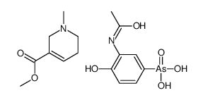 methyl 1,2,5,6-tetrahydro-1-methylnicotinate, mono[(3-acetamido-4-hydroxyphenyl)arsonate] picture