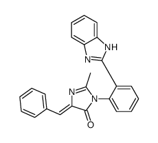 (5Z)-3-[2-(1H-benzimidazol-2-yl)phenyl]-5-benzylidene-2-methylimidazol-4-one结构式