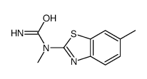 Urea, 1-methyl-1-(6-methyl-2-benzothiazolyl)- (7CI) structure