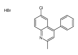 6-chloro-2-methyl-4-phenylquinoline,hydrobromide结构式