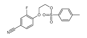 2-(4-cyano-2-fluorophenoxy)ethyl 4-methylbenzenesulfonate结构式