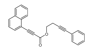 4-phenylbut-3-ynyl 3-naphthalen-1-ylprop-2-ynoate Structure