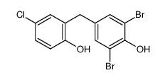 2',6'-dibromo-4-chloro-2,4'-methanediyl-di-phenol Structure