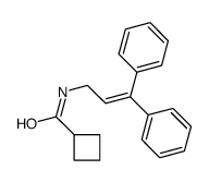 N-(3,3-diphenylprop-2-enyl)cyclobutanecarboxamide结构式