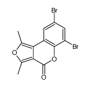 6,8-dibromo-1,3-dimethylfuro[3,4-c]chromen-4-one结构式