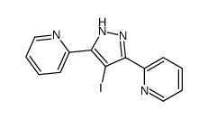 2-(4-iodo-3-pyridin-2-yl-1H-pyrazol-5-yl)pyridine结构式