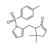 2,3,4,5-tetrahydro-3,3-dimethyl-N11-p-tosyldipyrrin N10-oxide结构式