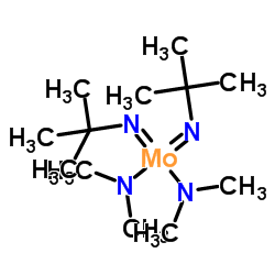 Bis(t-butylimido)bis(dimethylamino)molybdenum(VI) Structure