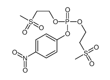 bis(2-methylsulfonylethyl) (4-nitrophenyl) phosphate结构式