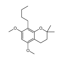 8-butyl-5,7-dimethoxy-2,2-dimethyl-3,4-dihydrochromene结构式