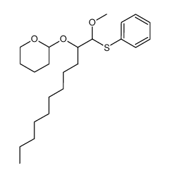 2-((1-methoxy-1-(phenylthio)undecan-2-yl)oxy)tetrahydro-2H-pyran结构式