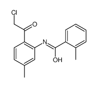 N-[2-(2-chloroacetyl)-5-methylphenyl]-2-methylbenzamide结构式
