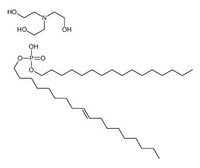 hexadecyl octadec-9-enyl hydrogen phosphate, compound with 2,2',2''-nitrilotriethanol (1:1)结构式