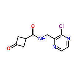 N-((3-CHLOROPYRAZIN-2-YL)METHYL)-3-OXOCYCLOBUTANECARBOXAMIDE structure