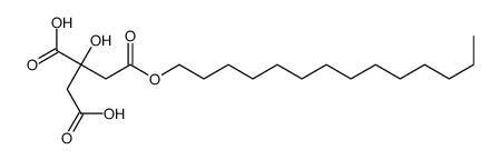 tetradecyl dihydrogen 2-hydroxypropane-1,2,3-tricarboxylate structure