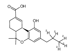 (6aR,10aR)-6a,7,8,10a-tetrahydro-1-hydroxy-6,6-dimethyl-3-(2',2',3',3',3'-2H5-propyl)-6H-dibenzo[b,d]pyran-9-carboxylic acid Structure