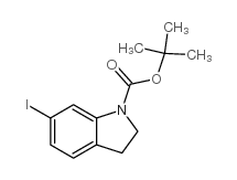 1-BOC-6-碘-2,3-二氢-吲哚结构式