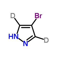 4-Bromo-1H-pyrazole-3,5-d2 structure