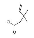 2-ethenyl-2-methylcyclopropane-1-carbonyl chloride Structure