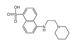 5-(2-piperidin-1-ylethylamino)naphthalene-1-sulfonic acid Structure