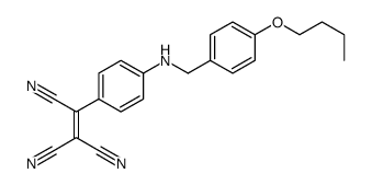 2-[4-[(4-butoxyphenyl)methylamino]phenyl]ethene-1,1,2-tricarbonitrile Structure