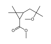 methyl 3-(2-methoxy-2-methylpropyl)-2,2-dimethylcyclopropane-1-carboxylate结构式