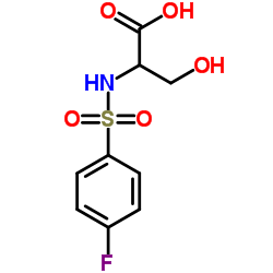 N-[(4-Fluorophenyl)sulfonyl]serine结构式