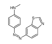 4-(1,3-benzothiazol-6-yldiazenyl)-N-methylaniline结构式