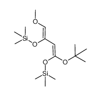 4-(tert-butyloxy)-2,4-bis[(trimethylsilyl)oxy]-1,3-butadienyl methyl ether Structure