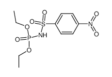 (4-nitro-benzenesulfonyl)-amidophosphoric acid diethyl ester Structure