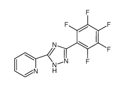 2-(3-(perfluorophenyl)-1H-1,2,4-tr-iazol-5-yl)pyridine结构式
