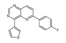 6-(4-fluorophenyl)-4-(thien-3-yl)-pyrido[3,2-d]pyrimidine结构式